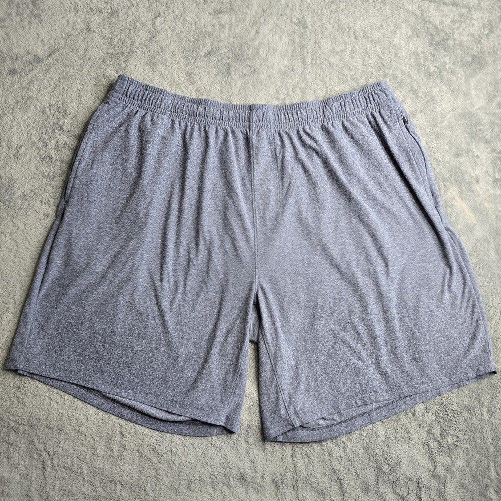 Rhone Performance Athletic Shorts Sz XXL 8" Gray 100860 Reign Midweight Pull On